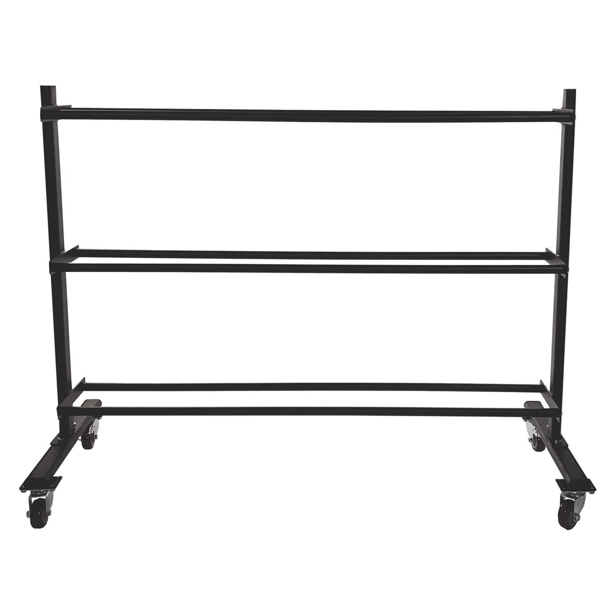 Champion Sports Three Tier Ball Storage Rack with Swivel Caster Wheels