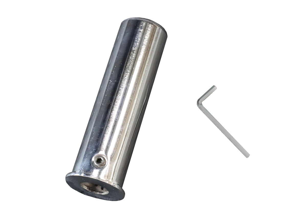 Pair of Chrome Olympic Adapters by Deltech Fitness