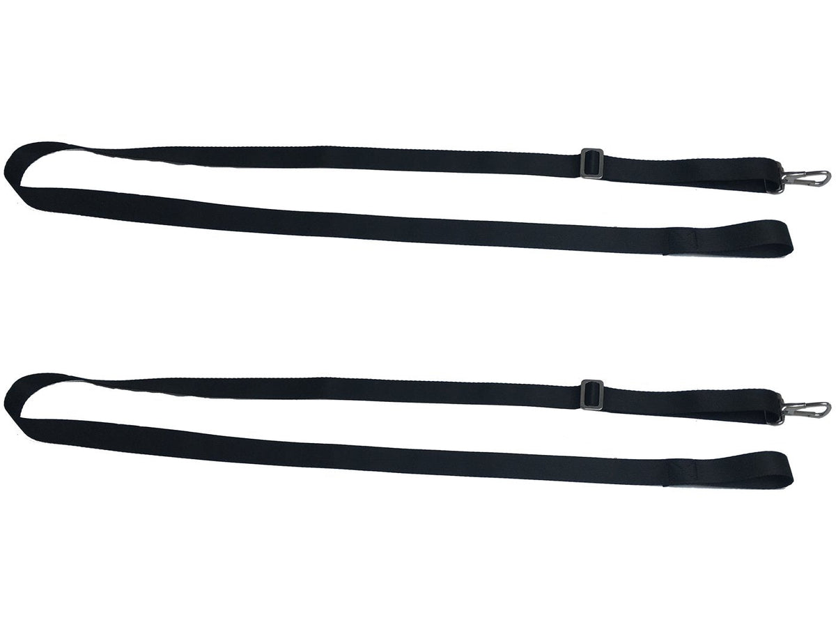 Vtete 2 PCS Adjustable Bimini Boat Top Straps with Loops and Single Snap Hook - 28"~60" Stainless Steel Boat Awning Hardware