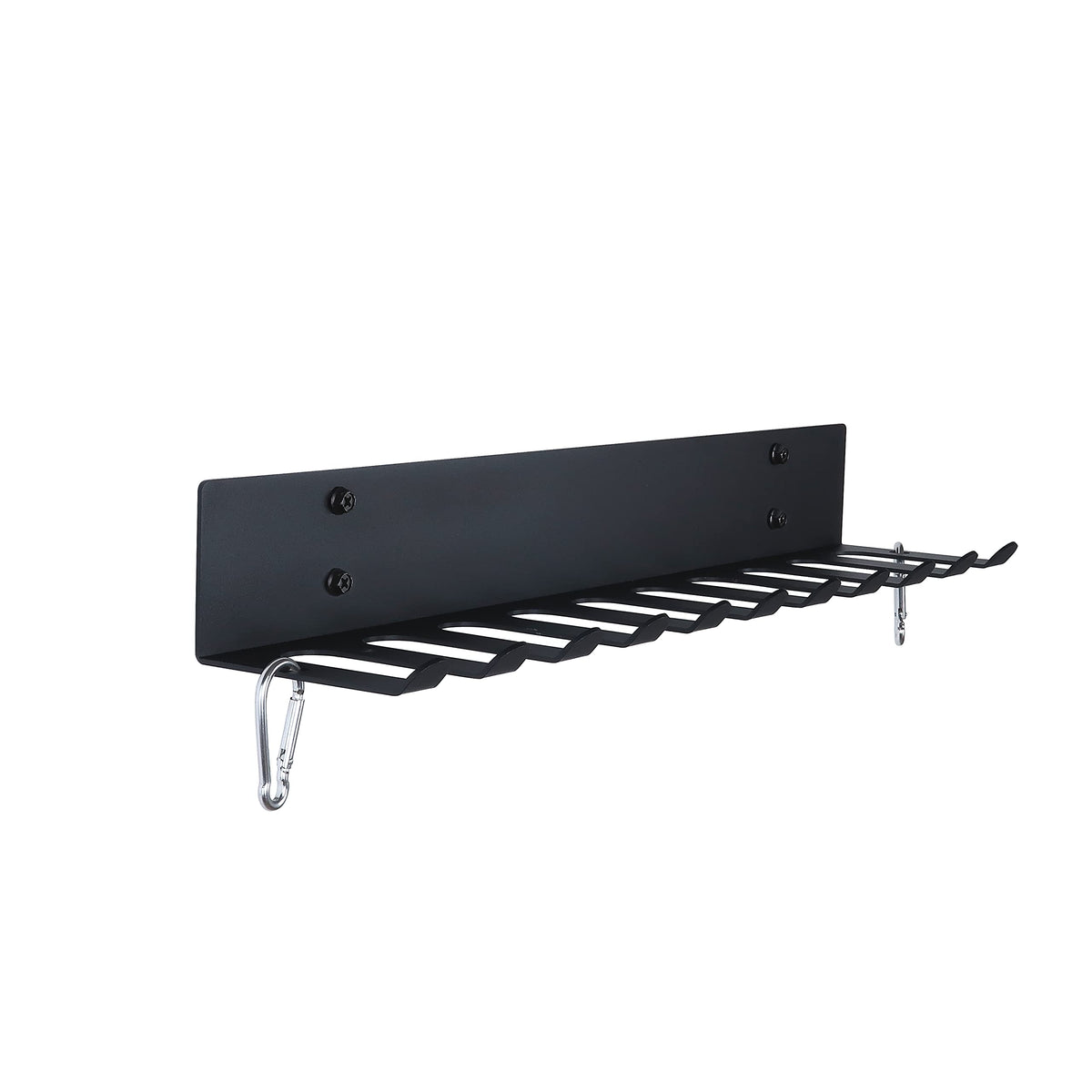 Topsair Gym Storage Rack Resistance Band Rack Wall Mount Barbell Rack Heavy Duty Home Gym Storage Rack for Gym Equipment, Exercise Bands, Lifting Belts and Jump Ropes, Gym Accessories (11 prongs)
