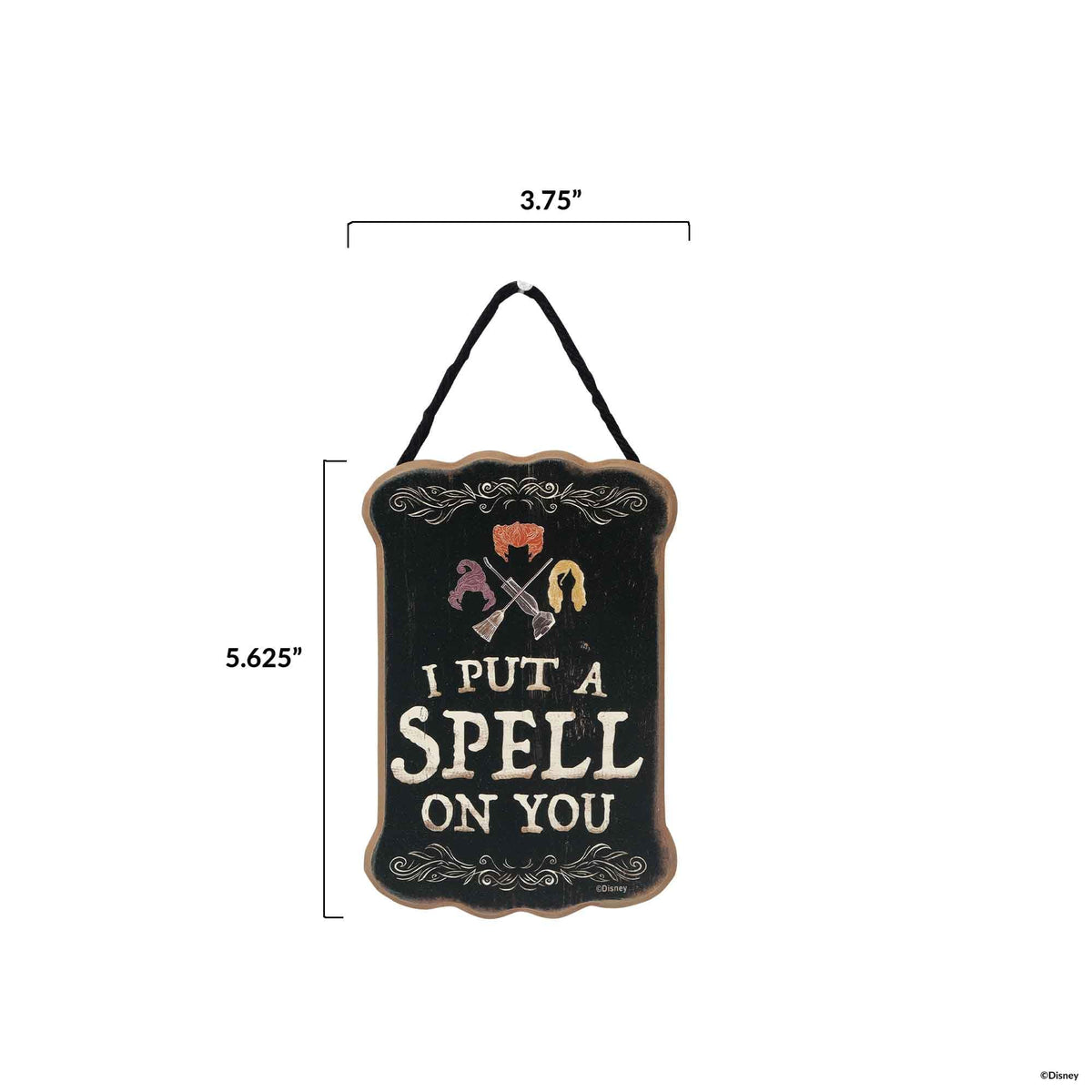 Disney Hocus Pocus I Put a Spell On You Hanging Wood Wall Decor - Spooky Sanderson Sisters Sign for Halloween Decorating