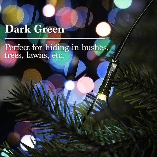 JMEXSUSS 360 LED Christmas Net Lights - 12ft x 5ft Waterproof Multicolor Outdoor Lights with Remote