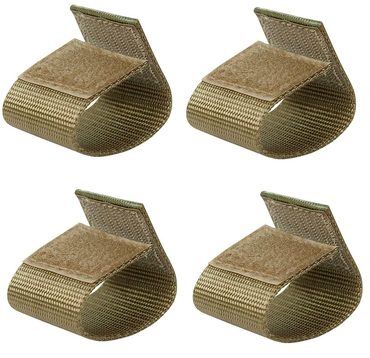TACNEX Duty Belt Keepers w/Hook and Loop Closure for 1.5" Wide Tactical Belt Accessories Nylon Loops for Police Security Law Enforcement 4 PCS