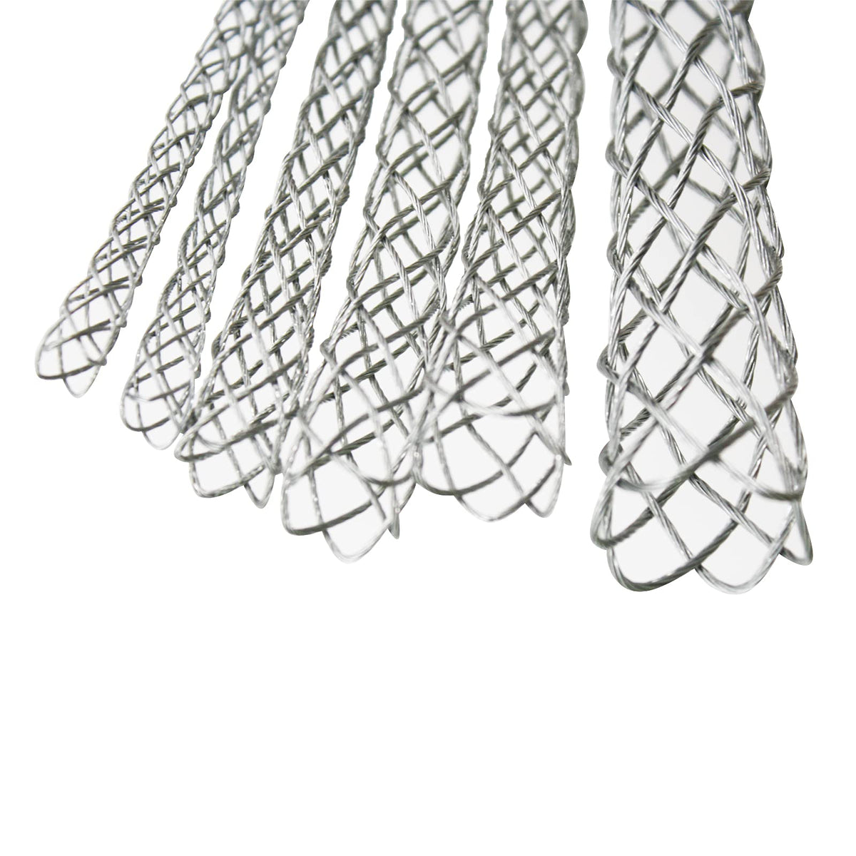 VGongTech Cable Pulling Grip Sock with 5mm Nut Flexible Eye Mesh Rope Cable Sock Kit Galvanizing Steel Antislip Pipe Cable Wire Pulling Grips Lassos 6 Set 4-25mm