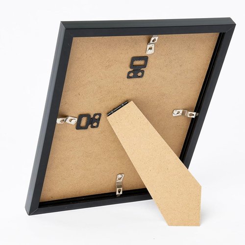 JCJMY 6x10 Picture Frame - Black Wall Mount or Tabletop Display with Shatter-Resistant Plexiglass