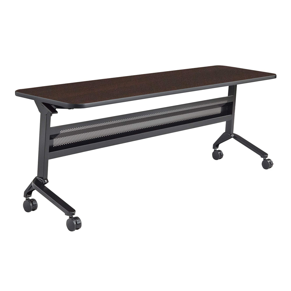 Safco Products Flip-N-Go Training Table, Mocha 24"x 72" Regal Mahogany