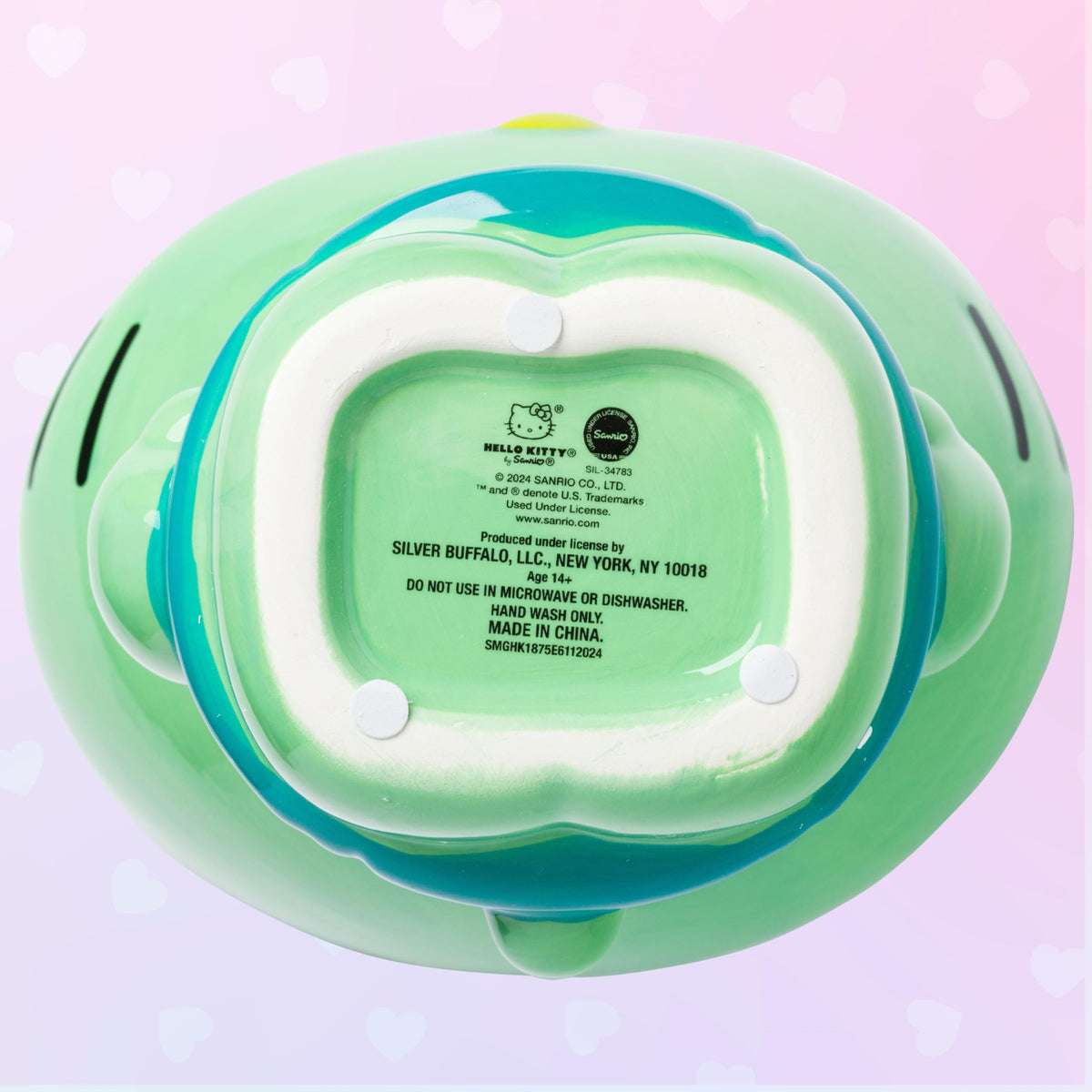 Silver Buffalo Sanrio Hello Kitty Frankenstein Sculpted Ceramic Cookie Jar, 7” x 5.75” x 9.75”