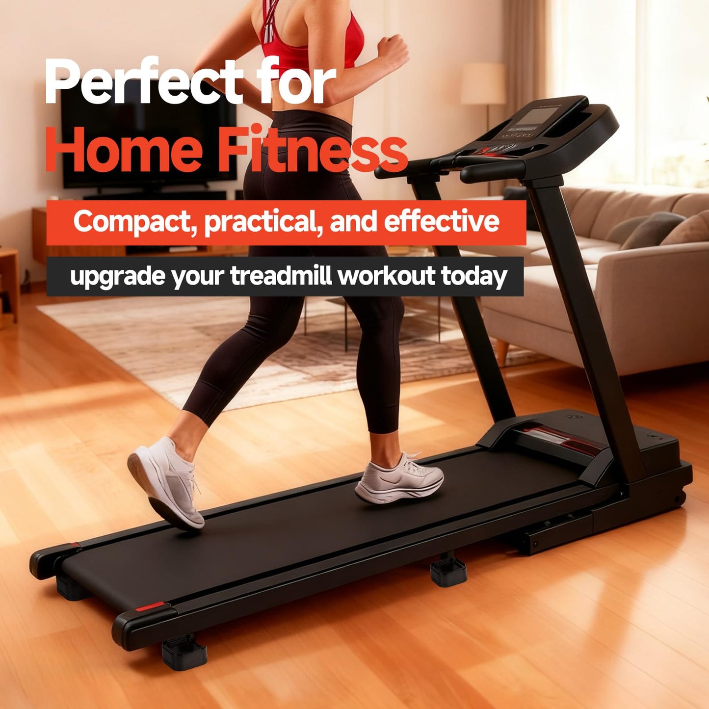 Piszvbej 8-Pack Treadmill Incline Riser Blocks, Stackable Treadmill Riser Incline Blocks, Adjustable Height Block for Leveling and Uphill Workout, Non-Slip Durable Support Blocks, for Home and Gym