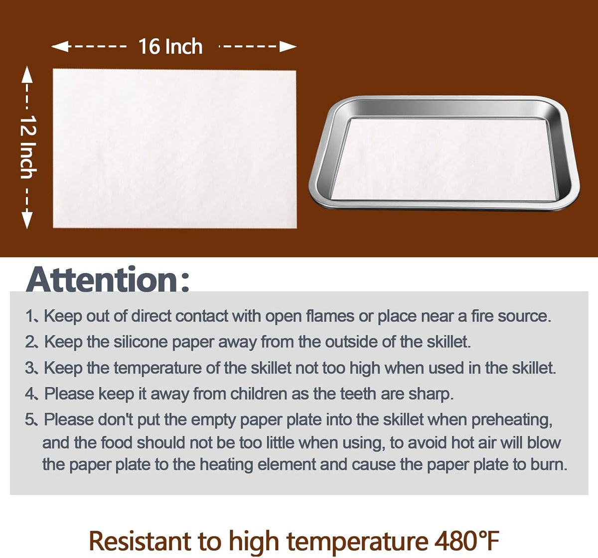Skiennix 200PCS Heavy Duty Parchment Paper Sheets - Non-Toxic & Unbleached, 12x16 In for Baking & Grilling