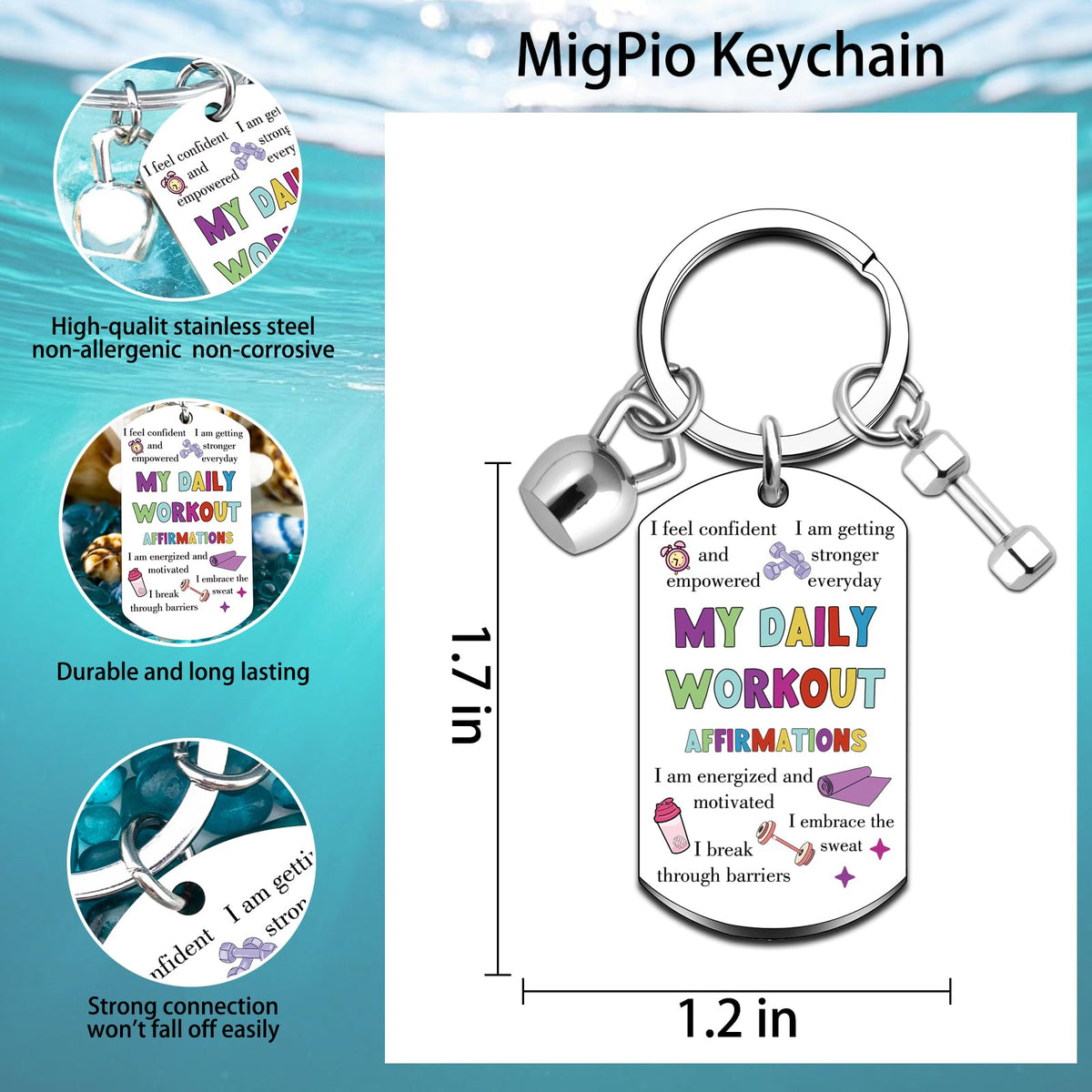 Gym Accessories for Women Gym Girl Essentials Gyms Bag Essentials Fitness Gifts for Women Workout Essentials Gym Keychain Motivational Keychain for Workout Gyms Accessories for Women Friends Sister