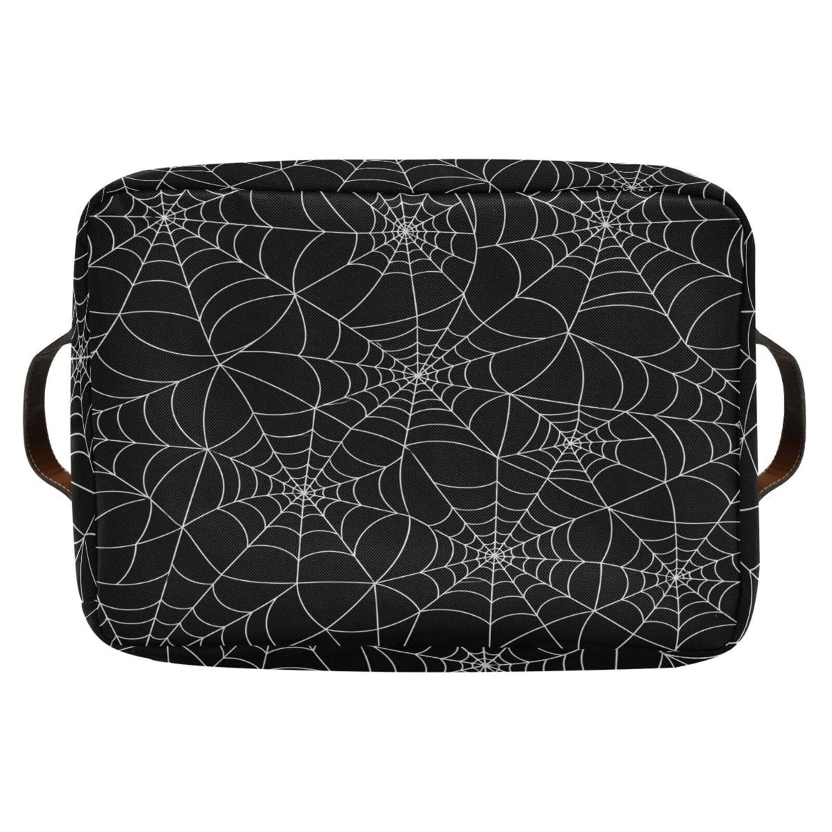 ALAZA Halloween Spider Web Black Foldable Storage Box Storage Basket Organizer Bins with Handles for Shelf Closet Living Room Bedroom Home Office 1 Pack