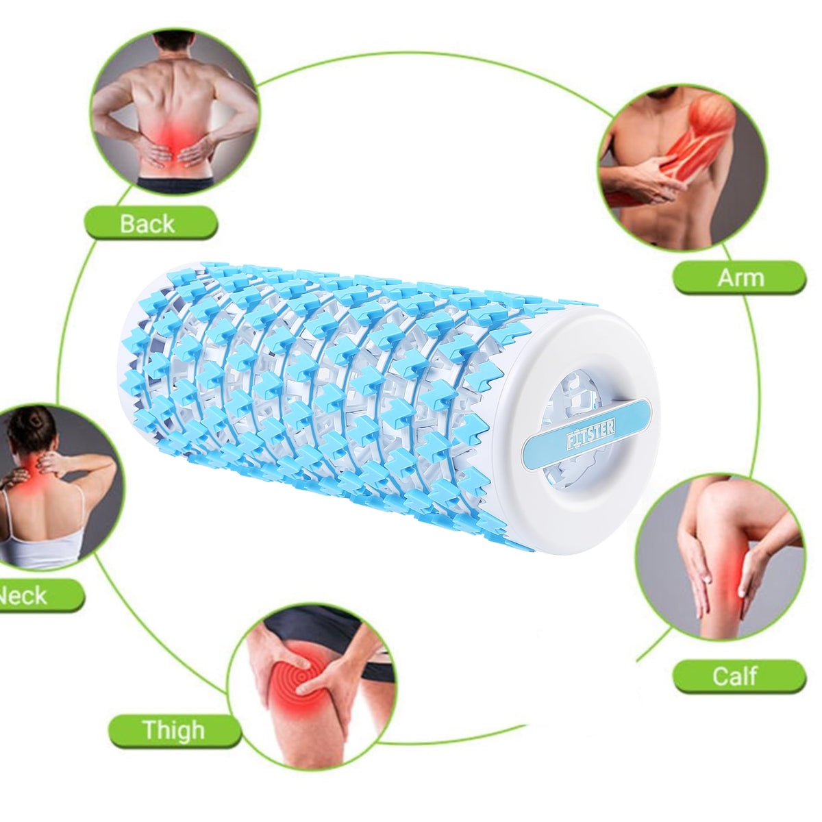 Collapsible Foam Roller for Exercise and Recovery (13 Inches), Easily Portable at 5.5 inches (Blue)