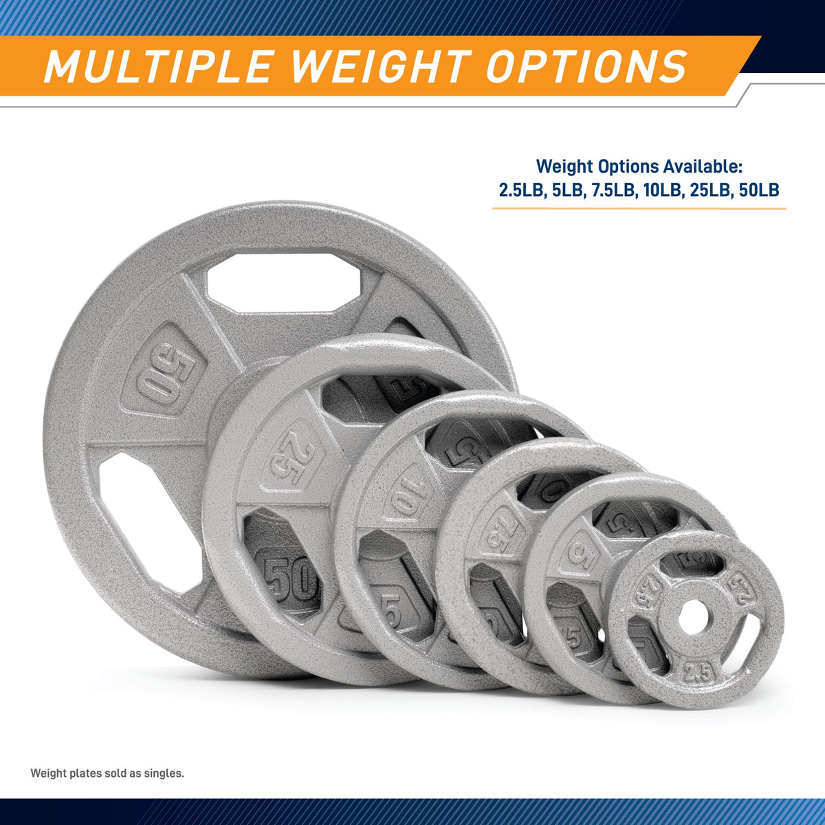 Marcy Cast Iron 5lb 1" Standard Grip Plate - B5G-5505