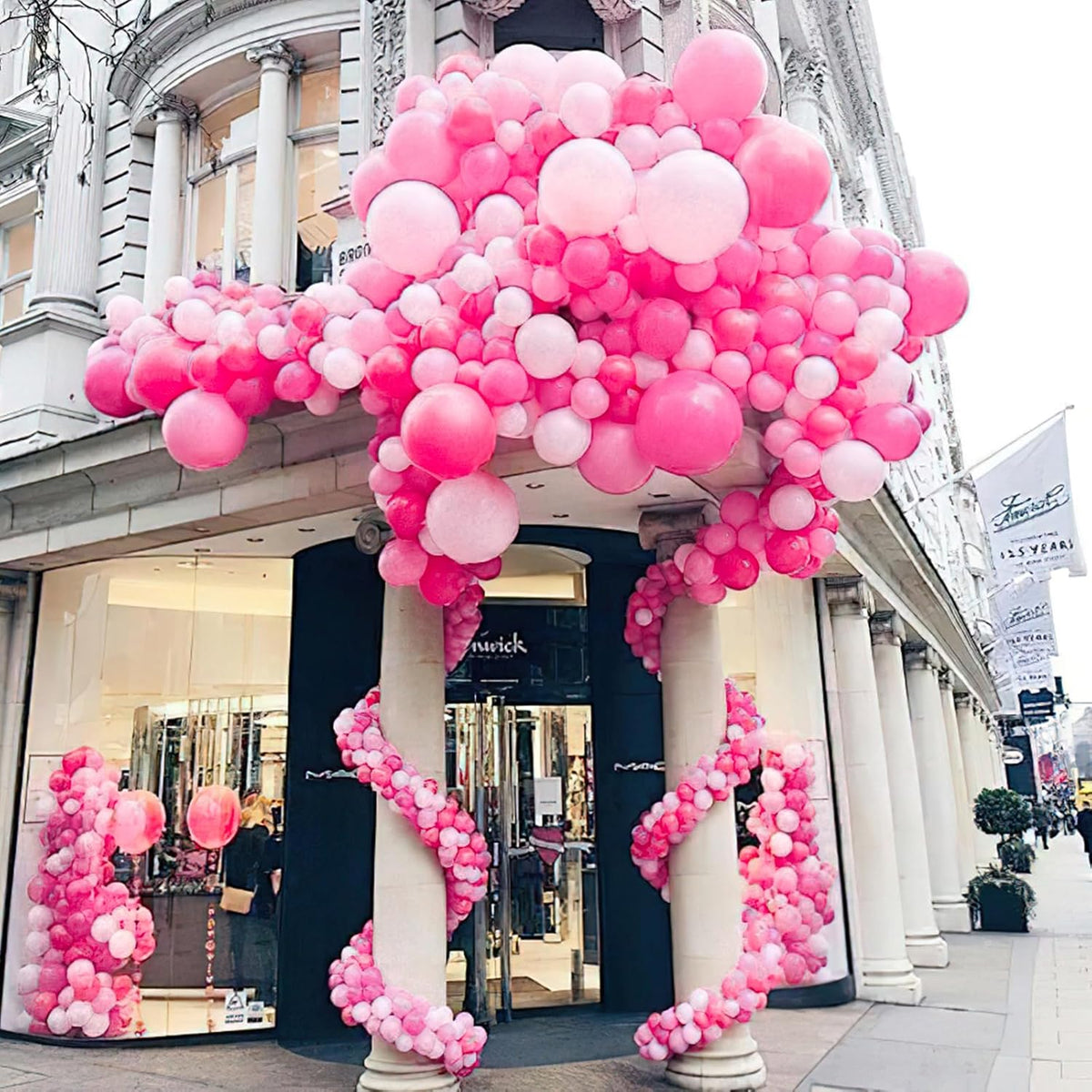 PartyWoo Pearl Pink Balloons - 50 Pcs 12 Inch Latex Helium Balloons for Weddings & Baby Showers