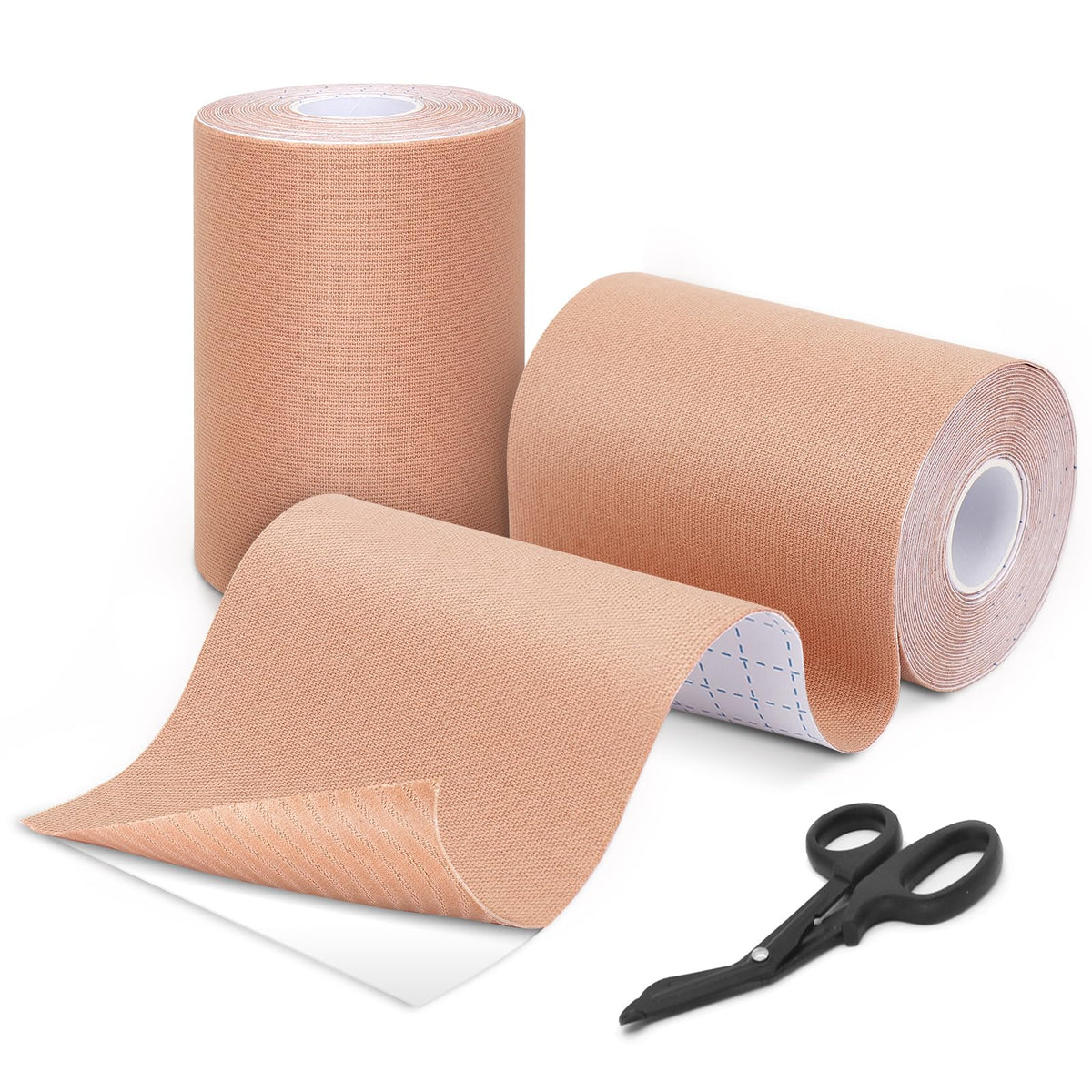 GALLOP Kinesiology Tape 4-Inch Wide – 2 Rolls (16.4ft Each) + Scissors – Waterproof, Latex-Free Athletic Muscle Support Tape for Workout & Sports