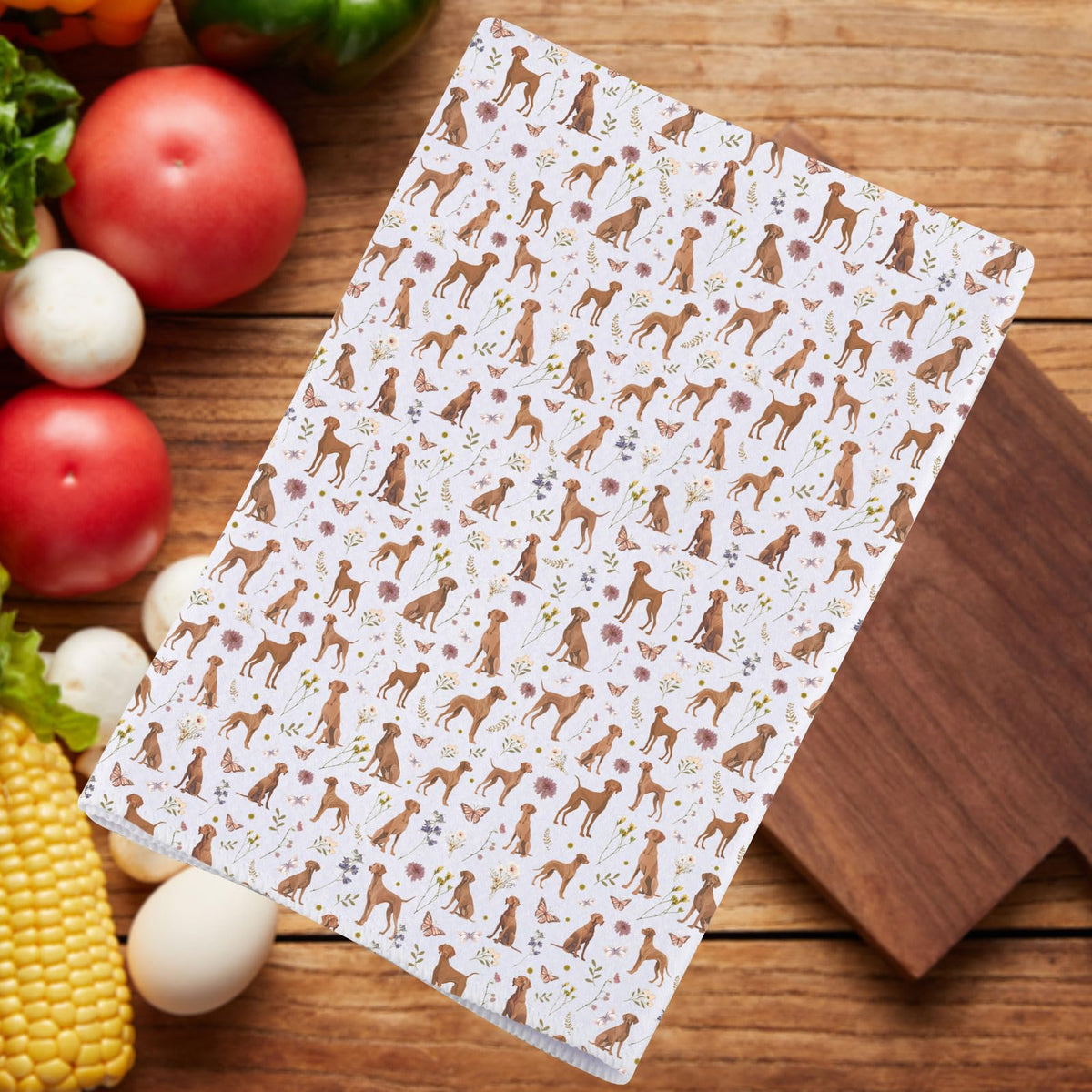 JNIAP Vizsla Dog Kitchen Towels Vizsla Lover Gift Vizsla Mom Gift Vizsla Owner Gift Hungarian Vizsla Dish Towels (Soil thindog kt)