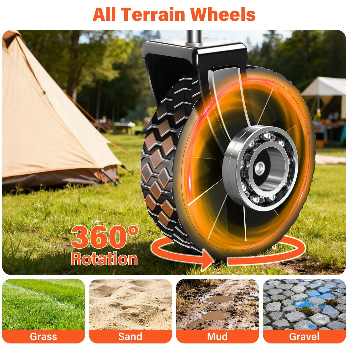 Wagons Carts Foldable - Portable Folding Collapsible Wagons with Wheels - Heavy Duty Utility Carts for Groceries, Shopping, Camping, Sports, Garden,Beach - Black