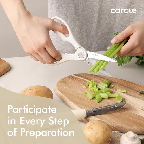 CAROTE 22-Piece Silicone Cooking Utensils Set - Heat Resistant Up to 446°F | Includes Spatula, Turner, Whisk & Tongs