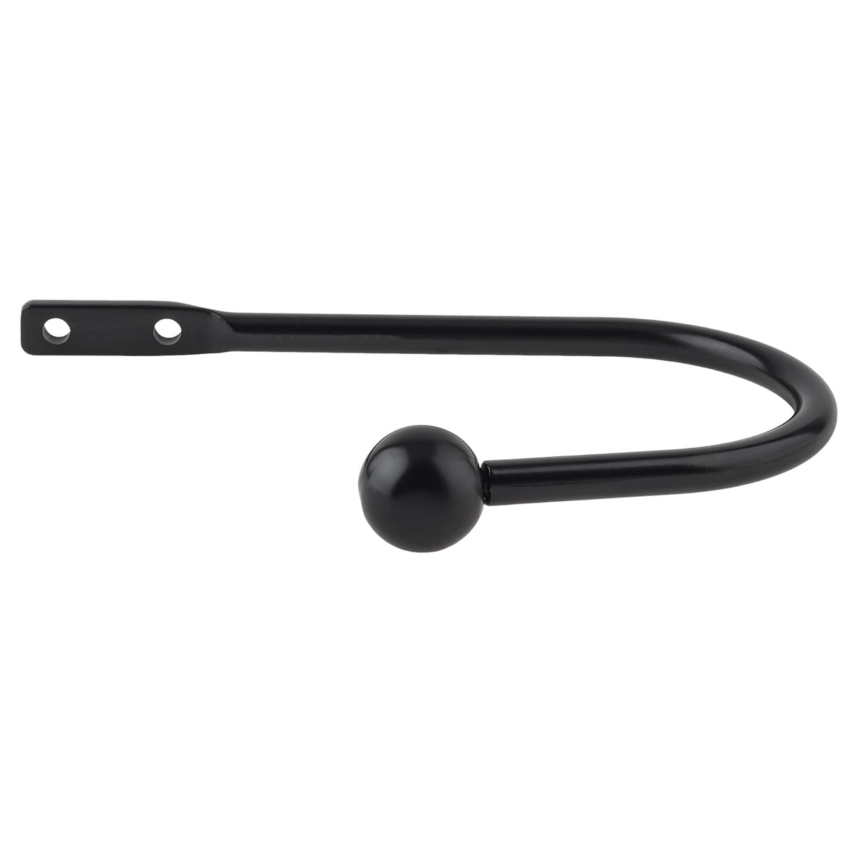 Curtain Holdbacks 4 Pack,Wall Mounted Black Window Curtain Hooks for Wall
