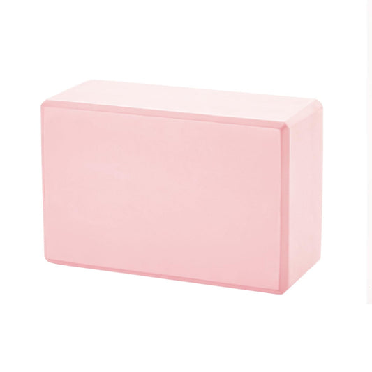 High-Density EVA Yoga Block – Hard & Thick (250g) Block for Yoga, Pilates, Dance Workout – Non-Slip Exercise Brick for Beginners, 9x6x4 Inches (Pink, 9inx6inx4in)