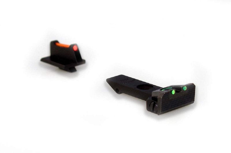 Williams Fiber Optic Green Adjustable Rear & Fixed Front Sight Set (70958), Multicolor, Fits Ruger GP-100 and Other Ruger Revolvers