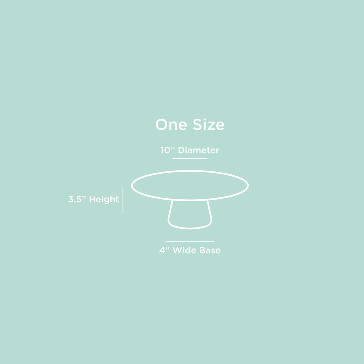The Cake Stand – 10 Inch Gloss Ceramic Pedestal Cake Stand, Modern Footed Dessert Stand for Cakes, Cupcakes, Cookies & More (Black)