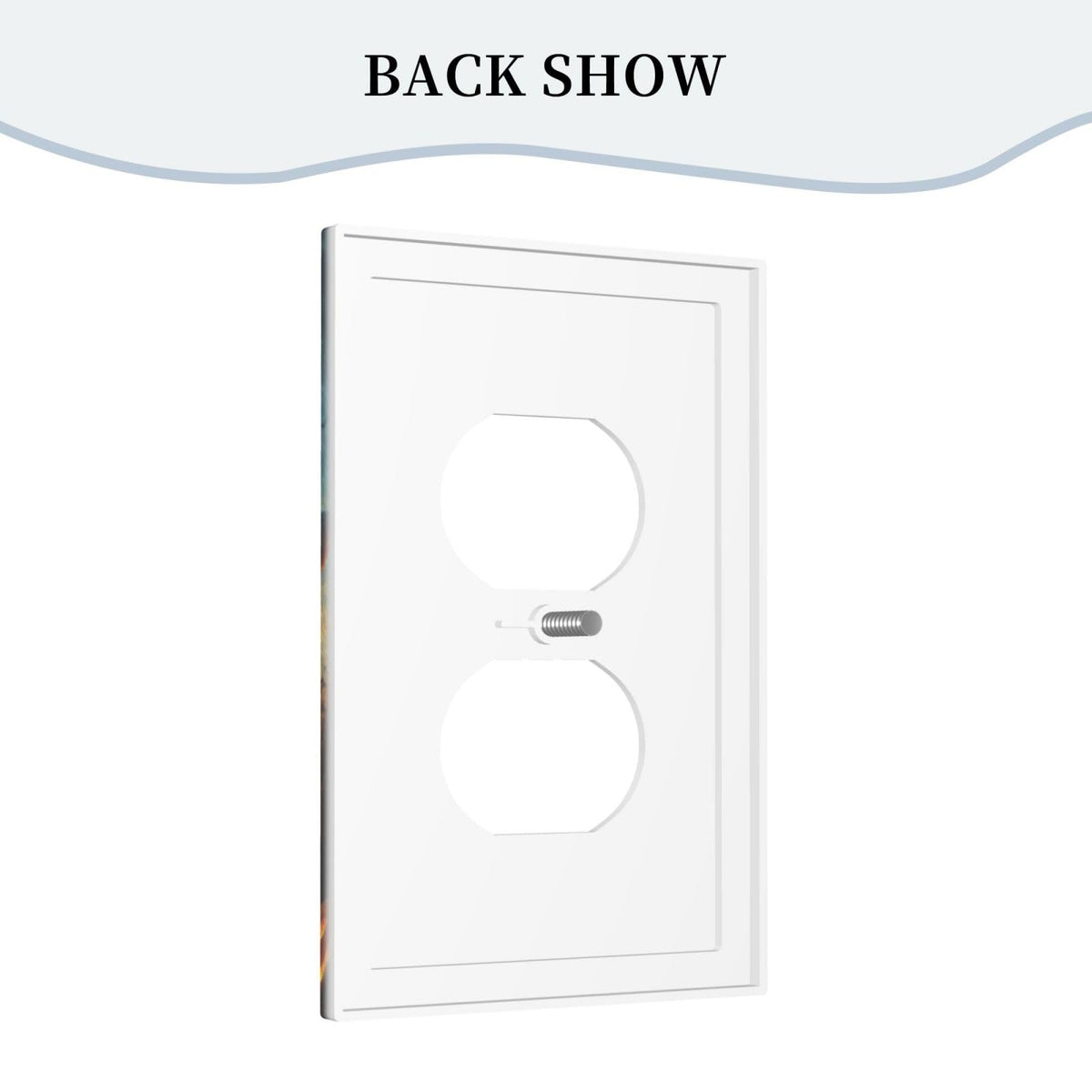 Decorative Art Light Switch Covers Halloween Sky 1 Gang Single Duplex Outlet Wall Plate Switchplate Electrical Faceplate for Home Decor