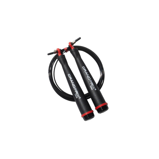 KSY Grand Prix Ultra Speed Light Wire Jump Rope (S-707, Red) – Professional Steel Wire Speed Rope for Boxing, CrossFit & HIIT – Adjustable Jump Rope with Precision Bearings – Made in Korea