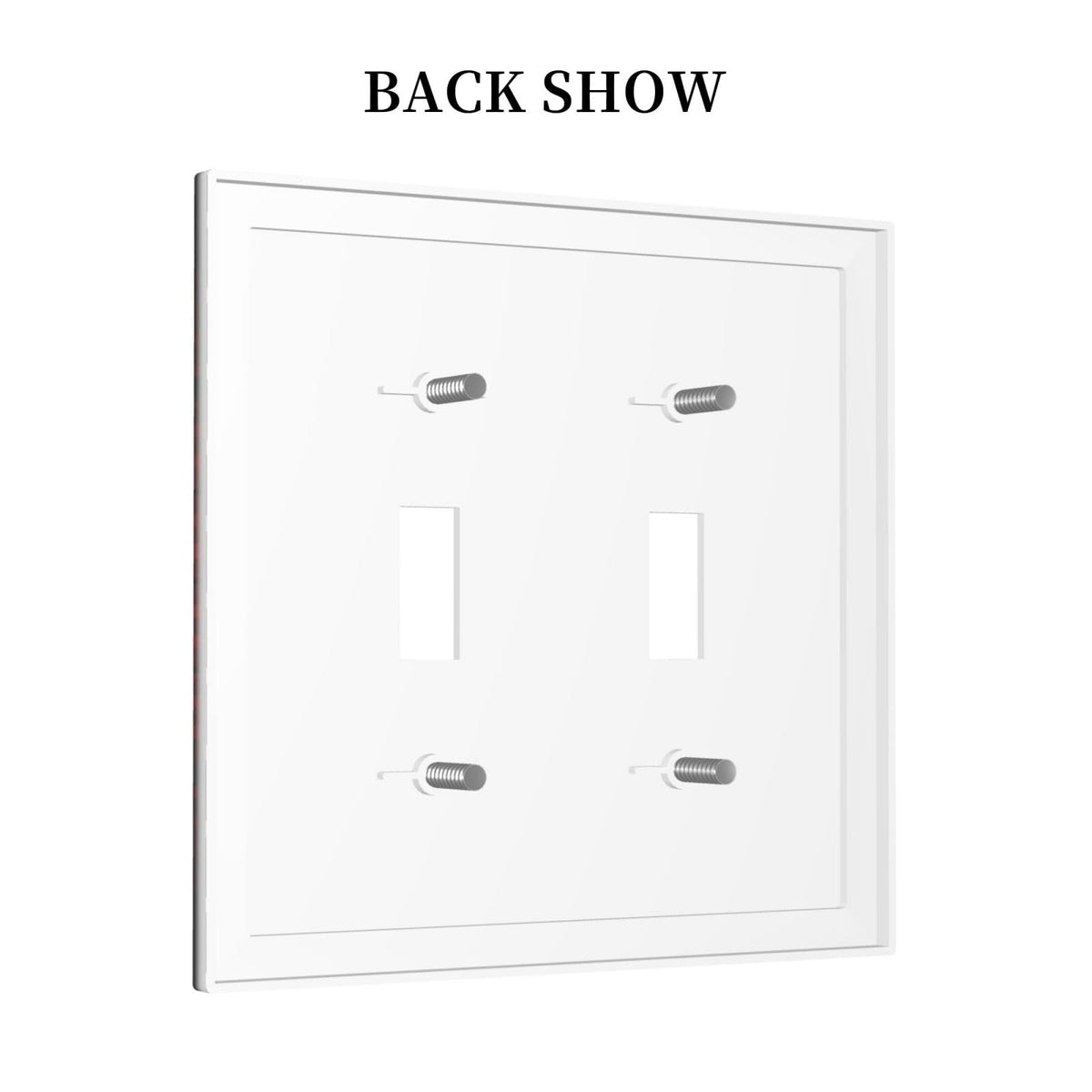 Decorative Switch Plate Covers Spider Web 2 Gang Double Toggle Light Switch Cover Plate Electrical Wall Plate Outlet Cover for Nursery Kids room Decor