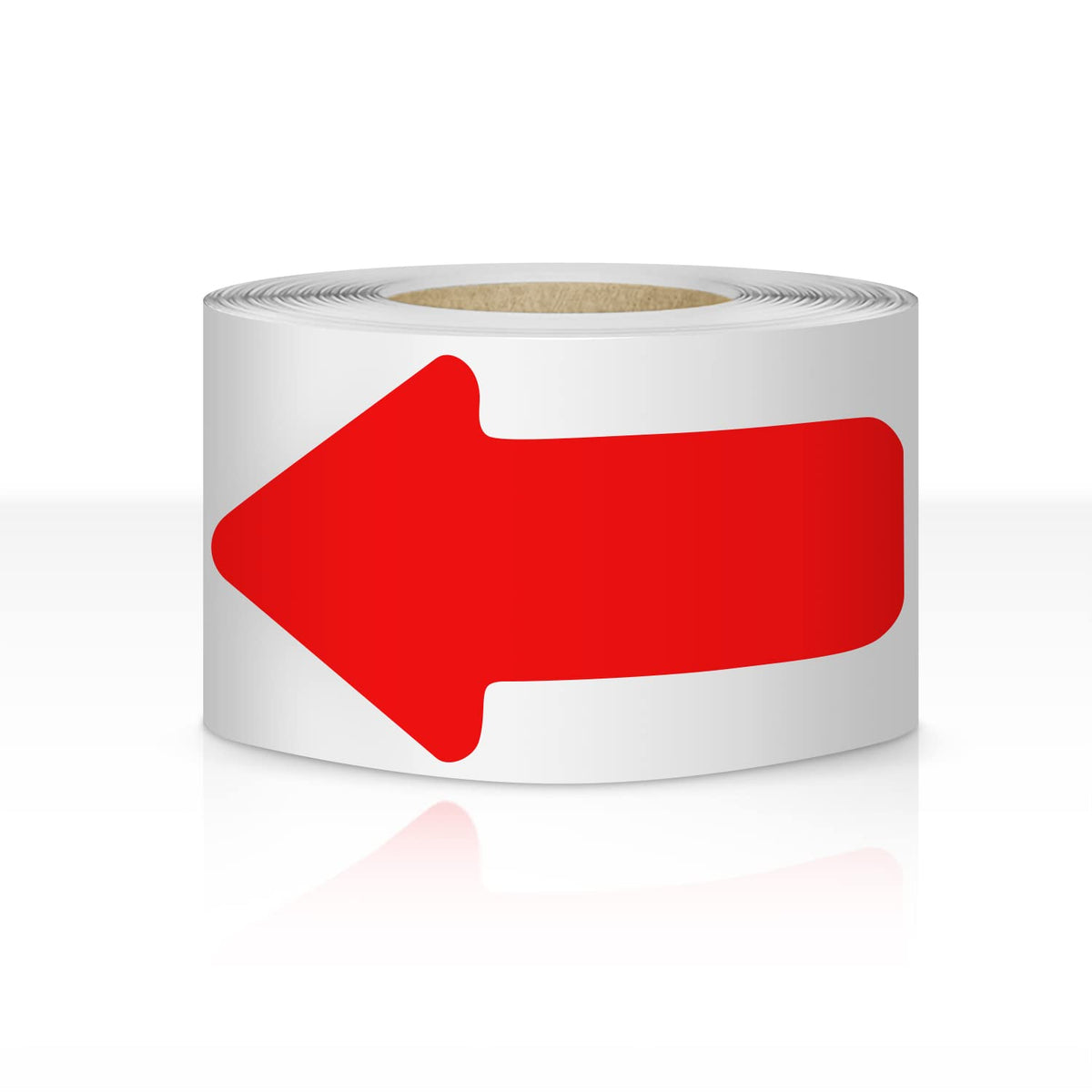 EVQ Arrow Floor Sign Tape 2" x 4" Marking Sticker 200 PCS Decal Tape Red