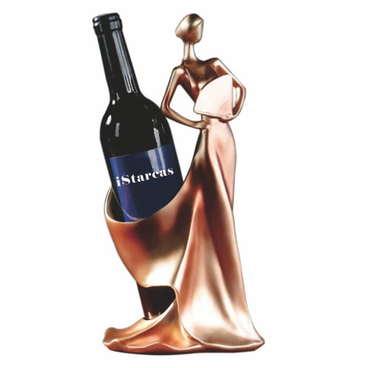 iStarcas Lady Wine Bottle Holder, Single Wine Rack, Woman Wines Holder