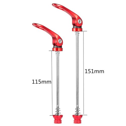 Chooee Quick Release Skewers Front & Rear Set for Mountain Bike,red