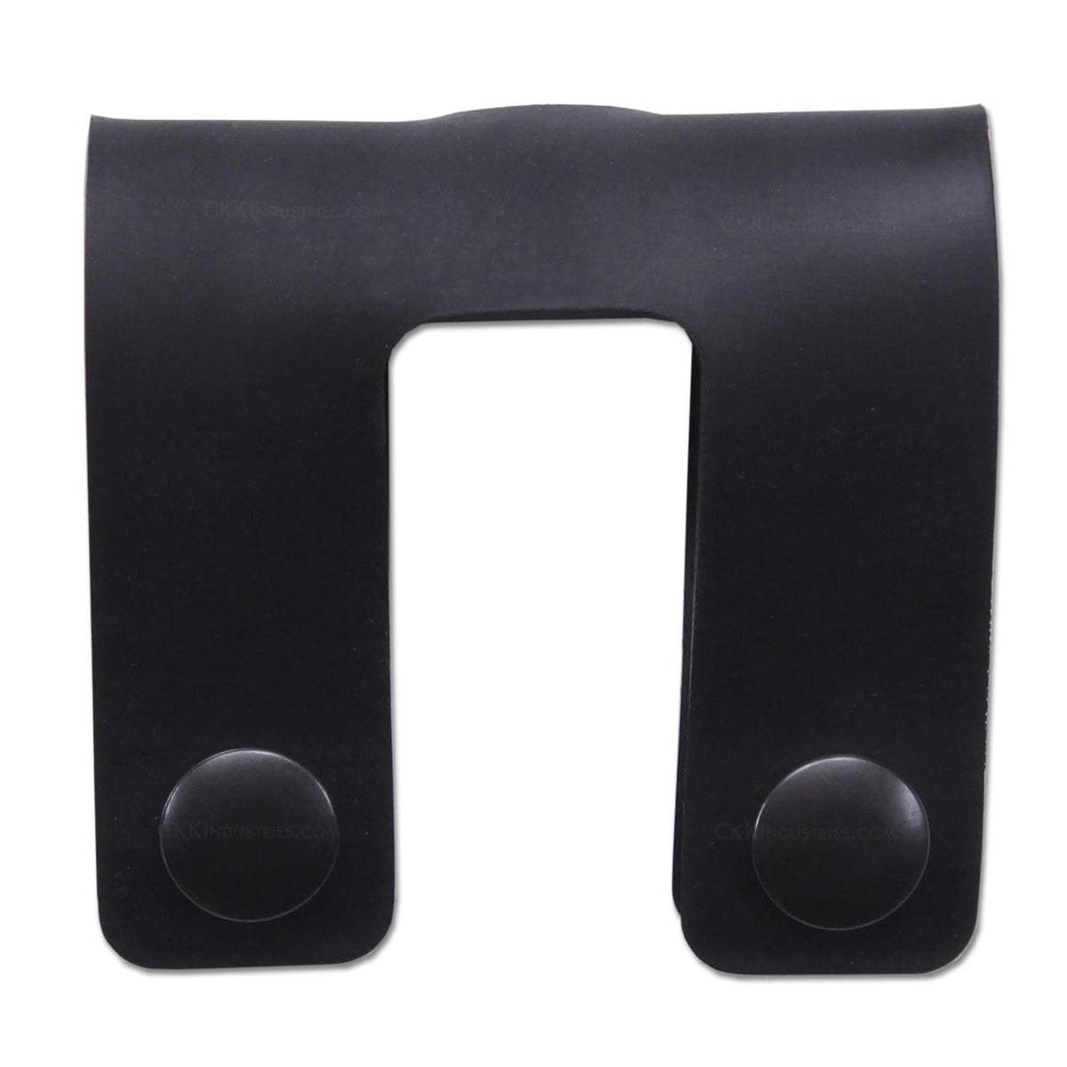 IWB Double Belt Loop - Heavy Duty Rubber – Black w/Pull-The-Dot Snaps/Durable Caps & Mounting Hardware - Belt Loop for IWB Carry - (Fit 1.25-2.00 Inch Belts (Adjustable)