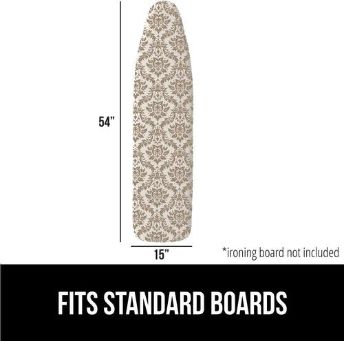 Gorilla Grip Ironing Board Cover & Pad - Scorch Resistant Silicone Coating, 15x54" Size