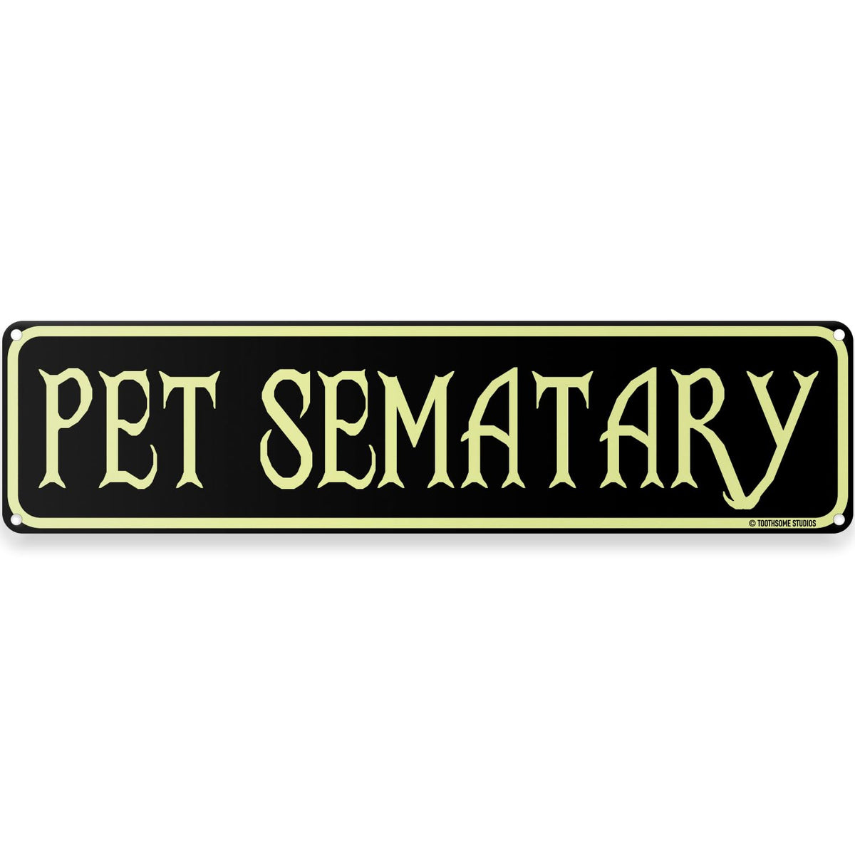 Pet Sematary Halloween Theme Street Sign 16" x 4" Spooky Bar Game Room Home Man Cave Home Decor (PetSemataryStreet)