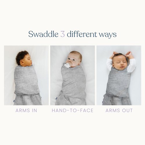 HALO 100% Cotton Sleepsack Swaddle - 3-Way Adjustable Wearable Blanket, Baby Blue, Newborn (0-3 Months)