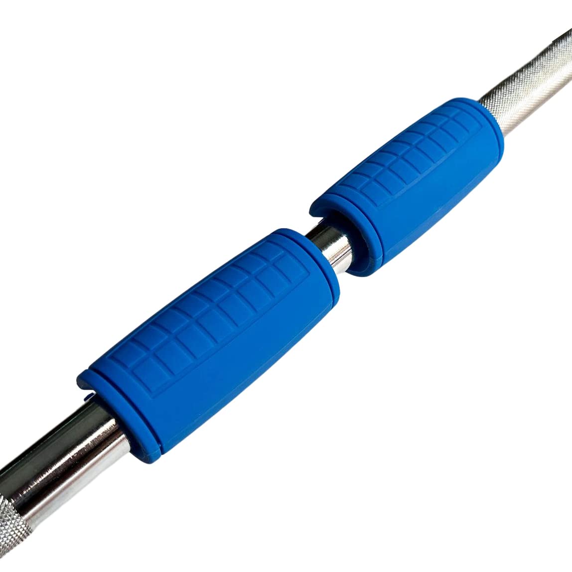 qibylift Pull Up Thick Bar Adapter, Weight Grips Bar Fit for Standard Barbell - Dumbell Handles, Silicone Rubber Barbell Grips for Weight Lifting Cable Attachments & Fitness Training (Blue)
