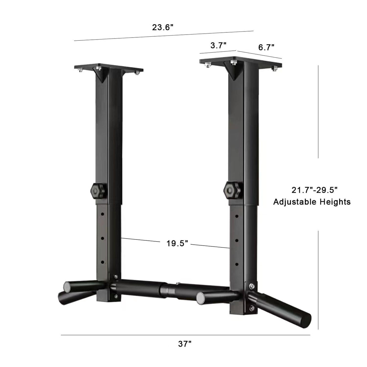 Wall Mount Pull Up Bar, Joist Mount Pull Up Bar, Beam and Rafter Mounted Chin Up Bar for Home Gym With Wood Mount and Wall Mount Screws (Black2)