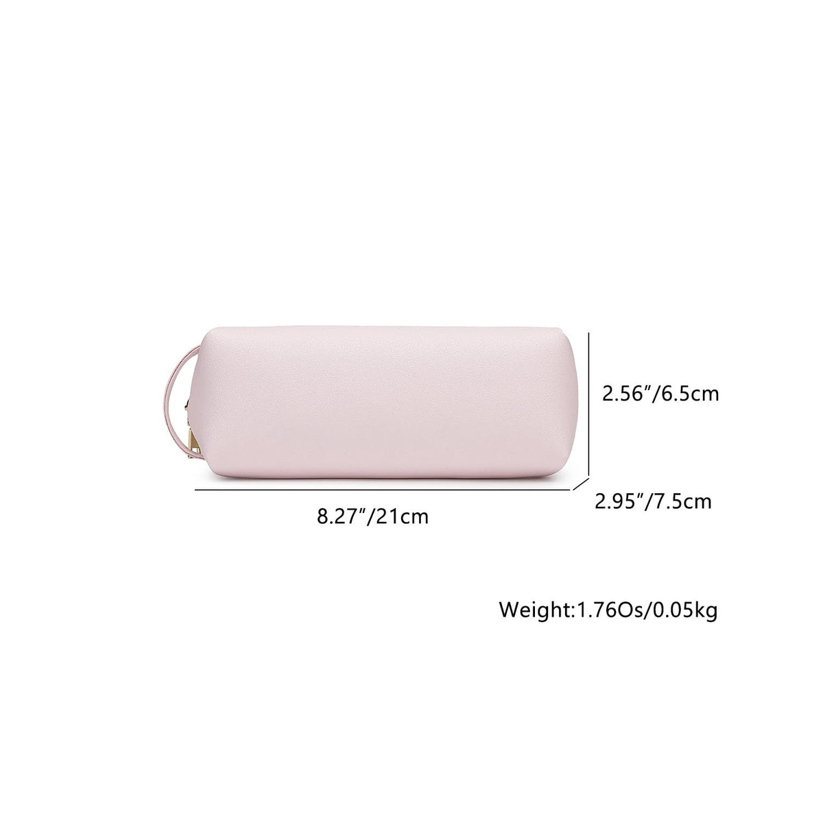 YONBEN Pencil Case Soft School Pencil Pouch Bag for Easy Carry Stylish and Durable (Pink,Faux leather)