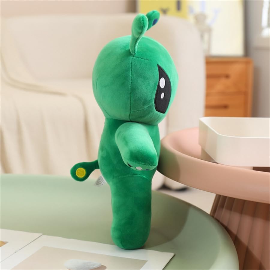 OSOCU 13.5in Green Alien Plush Toy - Ultra-Soft Stuffed Figure for Home & Room Decor | Perfect Gift for Sci-Fi Fans