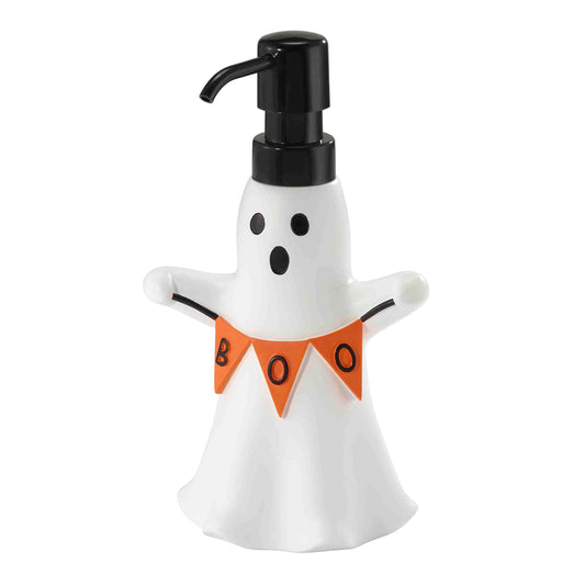 Avanti Linens - Lotion Pump/Soap Dispenser, Resin Countertop Accessories, Halloween Home Decor (Ghost Boo)
