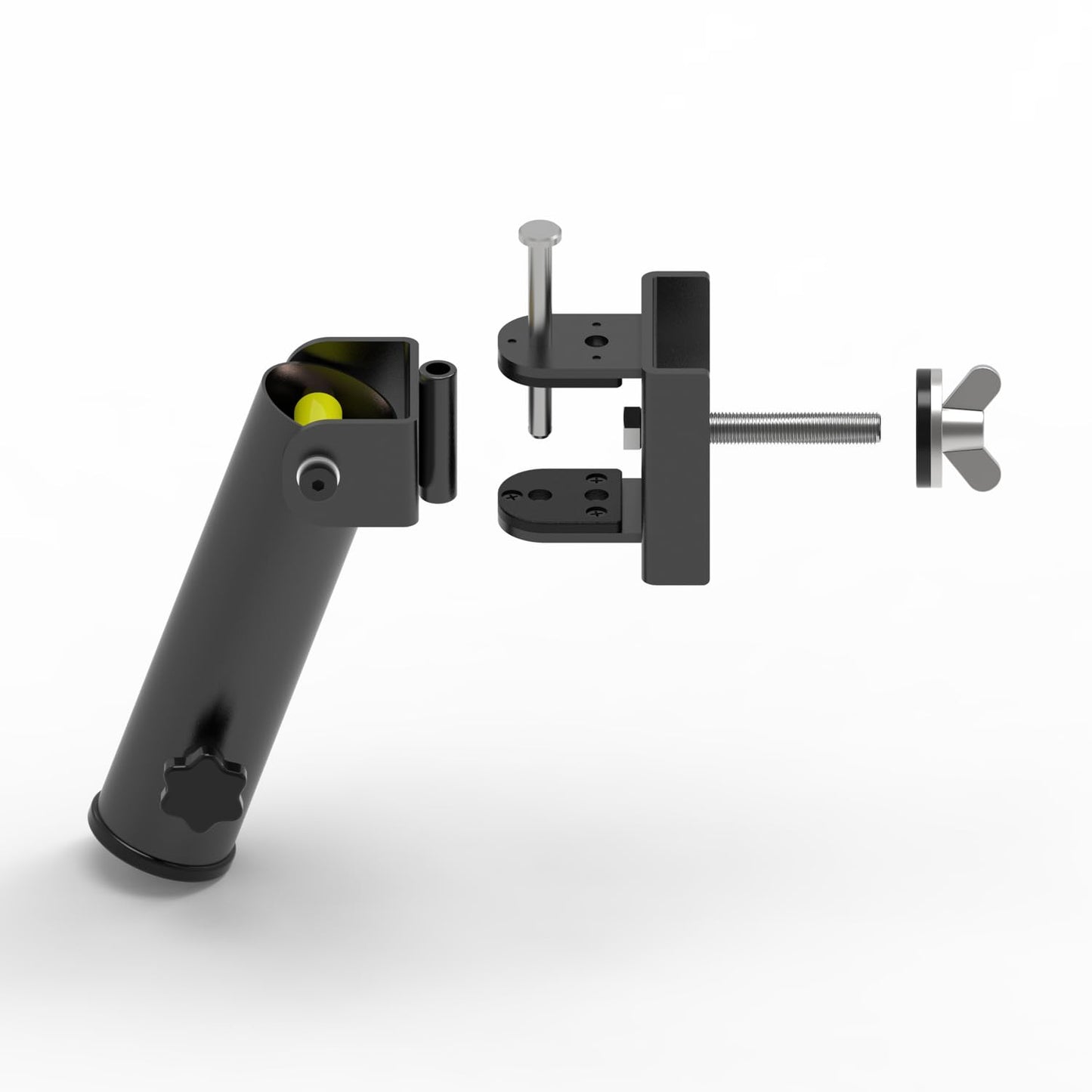 SYL Fitness Rack Mounted Landmine Attachment, T-Bar Row Landmine Base, Fit 2x2 inch & 3x3 inch Square Tube Power/Squat Rack (New Model-(2 * 2″‌))