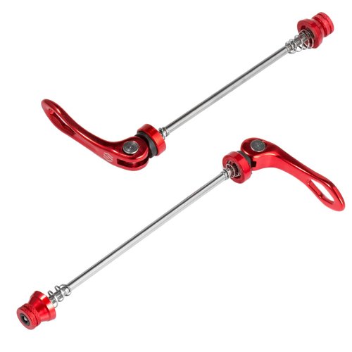 Chooee Quick Release Skewers Front & Rear Set for Mountain Bike,red