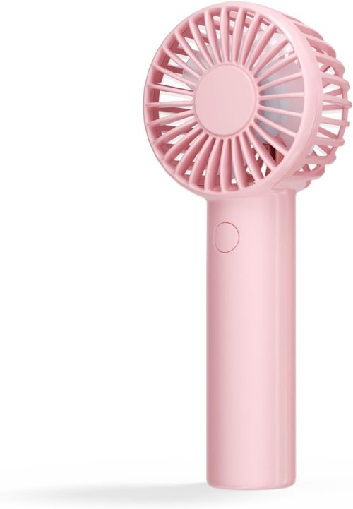 Edvision Mini Handheld Fan - Powerful 3-Speed Portable Personal Fan | USB Rechargeable, Cute Pink Design for Travel & Summer Gifts