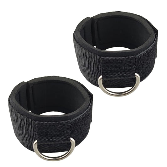 YCYU Padded Ankle Cable Straps for Cable Machine, Ankle Cuffs for Kickbacks Glute Leg Extensions for Men and Women, Great for Bodybuilding Gym Fitness Booty Workouts - Silver 2 Pack