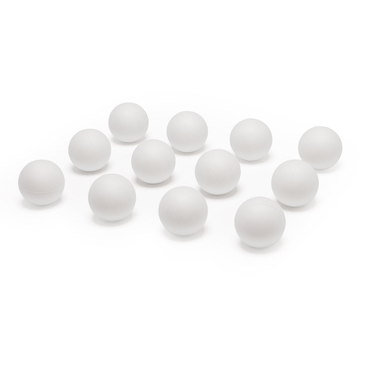 Champion Sports Practice Sponge Lacrosse Balls: Soft Touch for Professional, College & Grade School Indoor Training & Practice - 12 Pack White