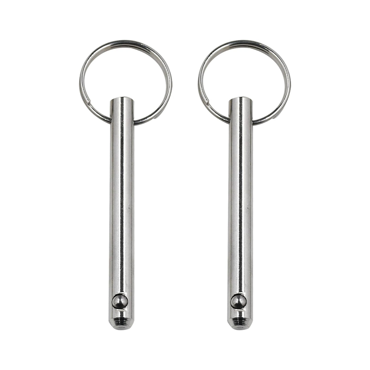 2 Pack 5/16'' Diameter Quick Release Pins, Usable Length: 2-1/4'', Overall Length: 3'', for Bimini top, Boat, Deck Hinge, 316 Stainless Steel, Marine Hardware