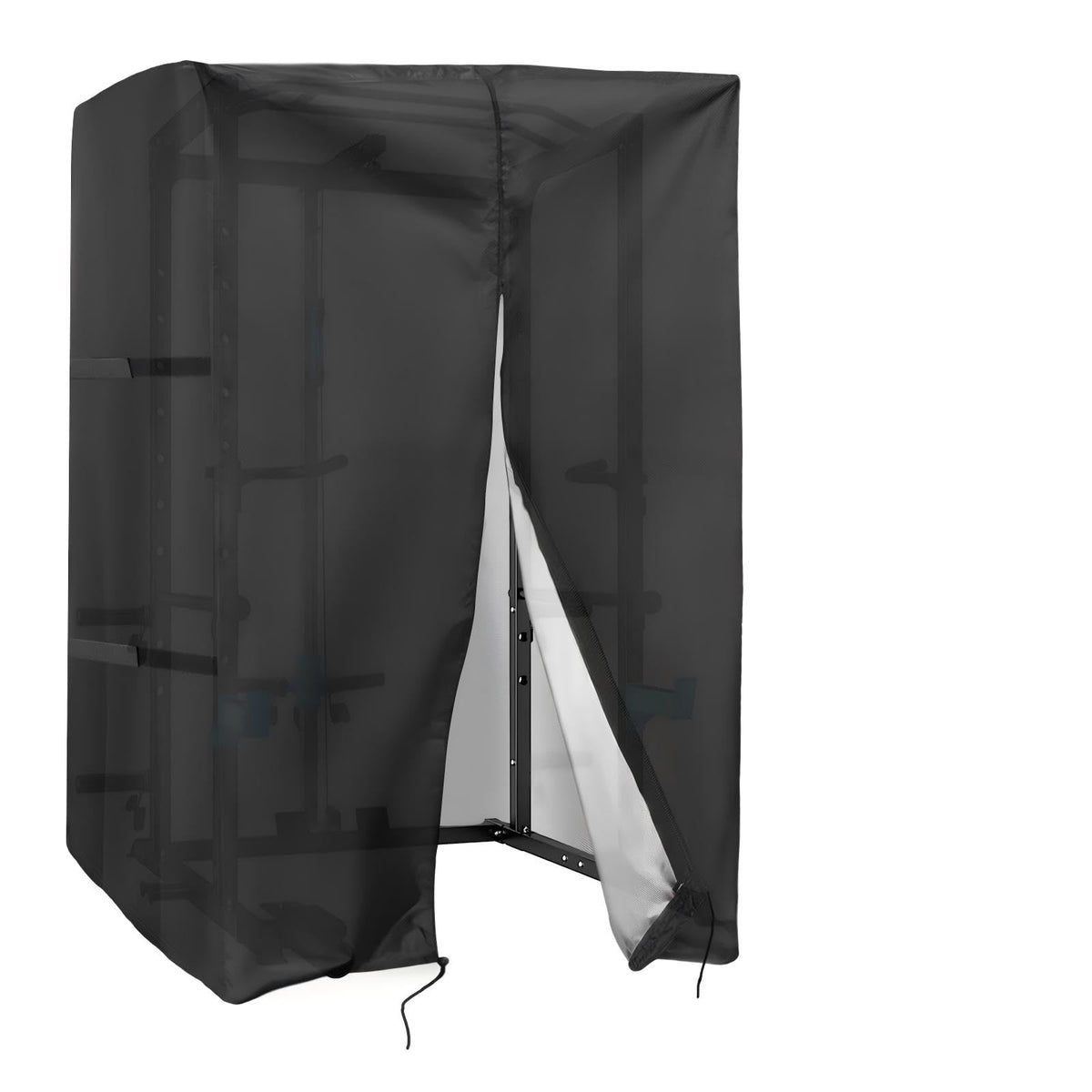 Safipotts Squat Rack Cover, Waterproof Outdoor Gym Equipment Covers with Zipper for Squat Rack/Weight Lifting Rack/Home Gym Workout Equipment (47" W x 69" D x 84" H)