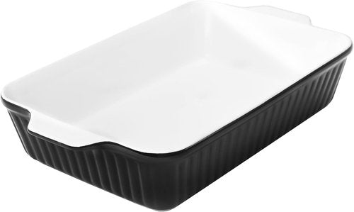 DOWAN 9x13-Inch Ceramic Casserole Dish - Large 4.2 Quart Baking Pan with Handles | Ideal for Lasagna & Home Cooking