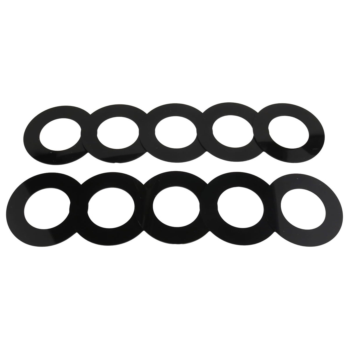 WQSING 10PCS 50mm Bucket Pin Shim Kit Compatible with Caterpillar CAT Bobcat Deere Komatsu Excavator Skid Steer Heavy Equipment